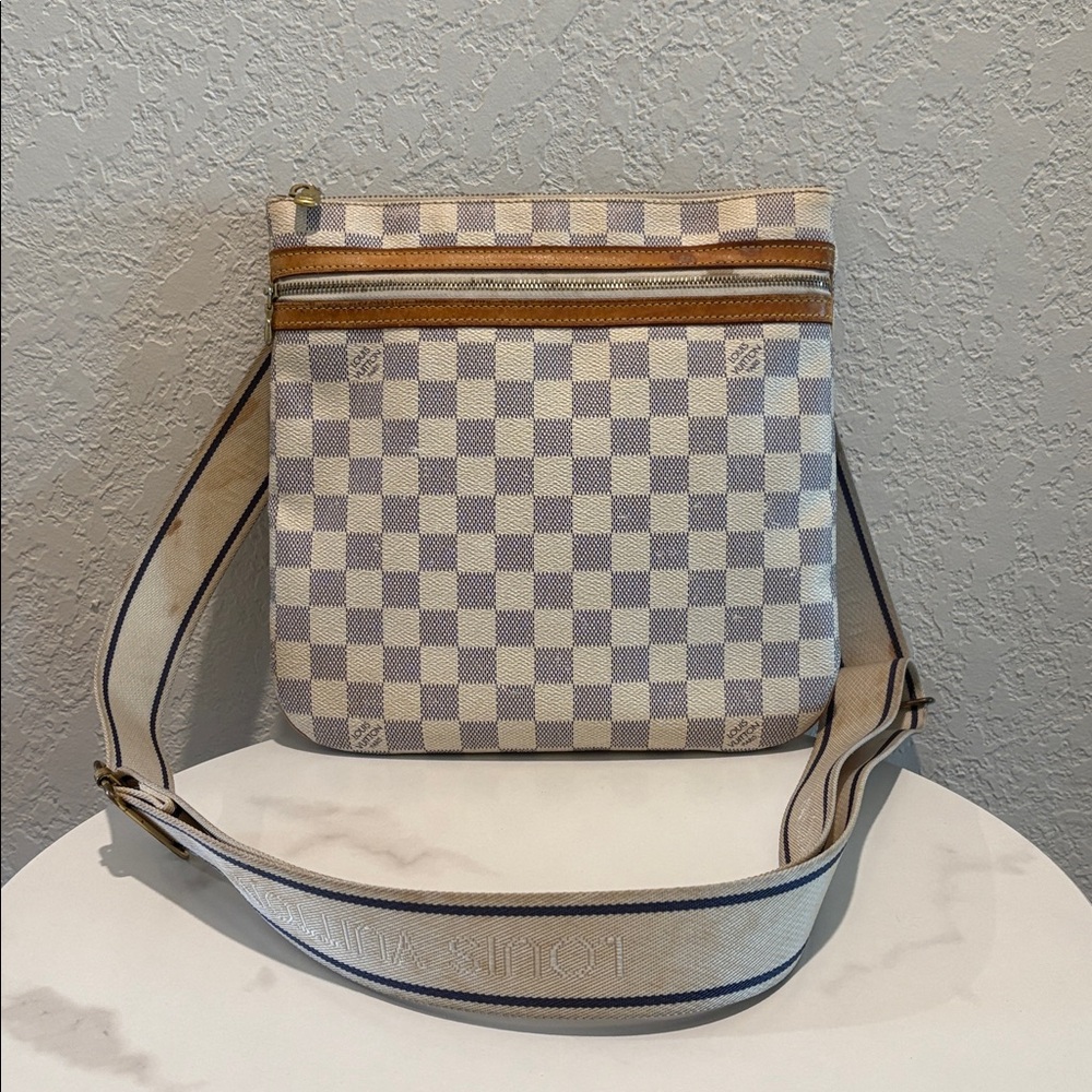 Louis Vuitton Azur Crossbody Bosphore White Damier Azur